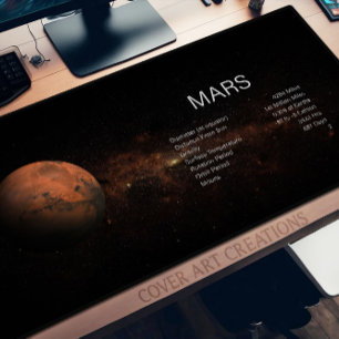 Planet Mars Astronomy Science Desk Mat