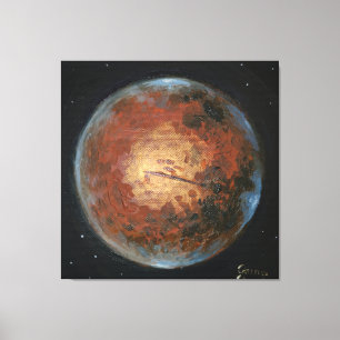 Planet Mars Canvas Print