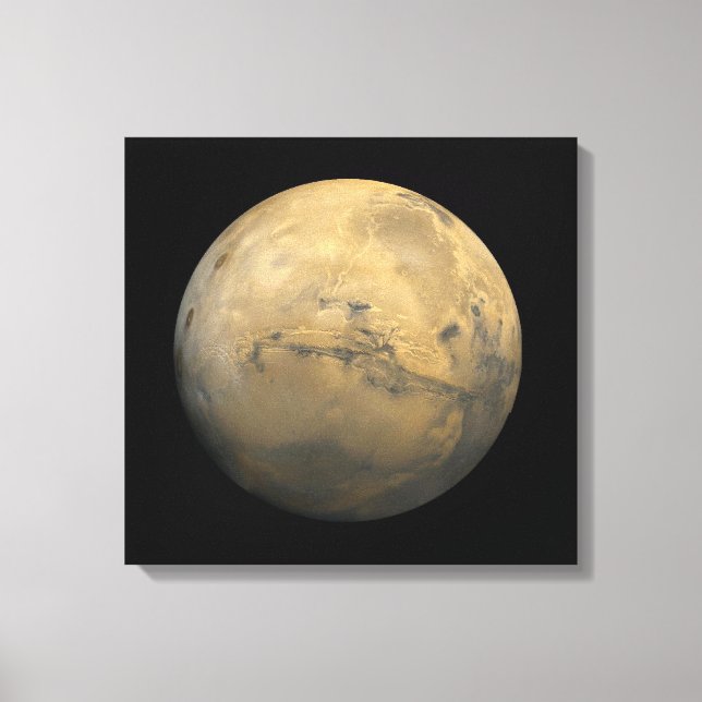 Planet Mars in the solar system NASA Canvas Print (Front)