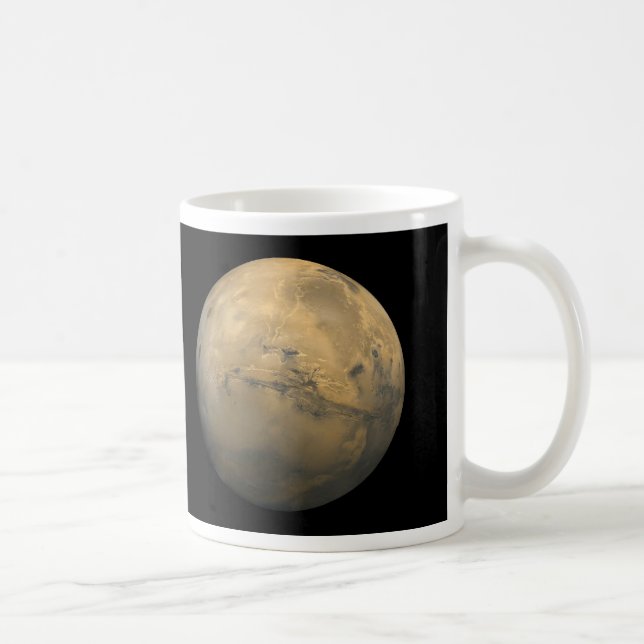 Planet Mars in the solar system NASA Coffee Mug (Right)