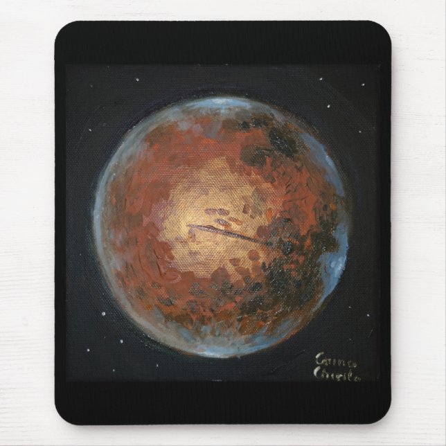 Planet Mars Mouse Pad (Front)