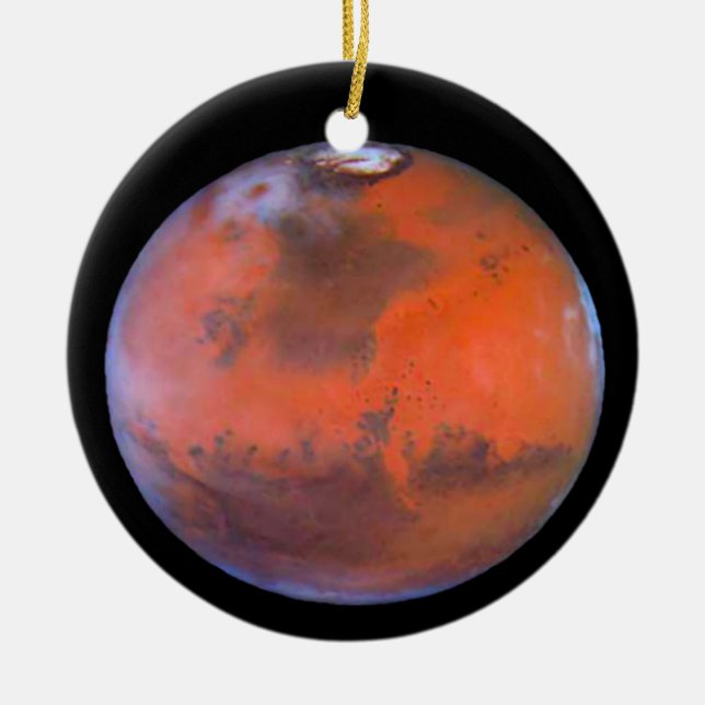 Planet Mars Ornament. Ceramic Ornament (Front)