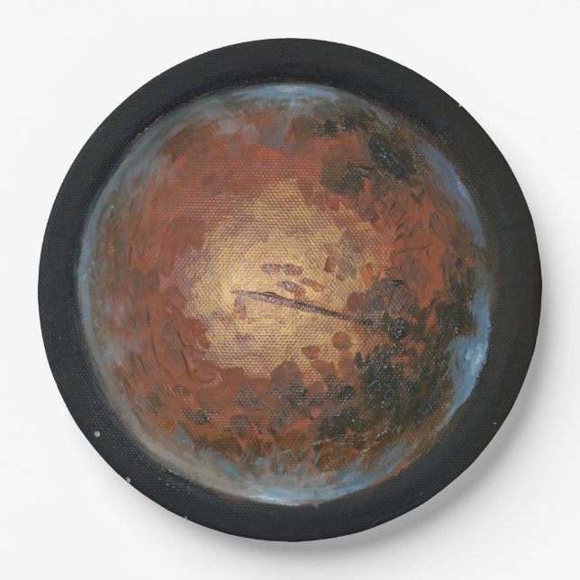 Planet Mars Paper Plate (Front)