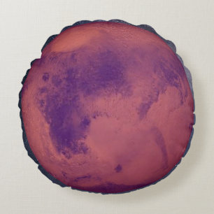 Planet Mars Round Pillow