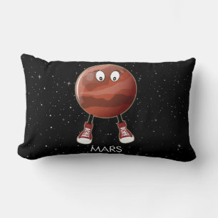 Planet Mars & Stars Lumbar Pillow