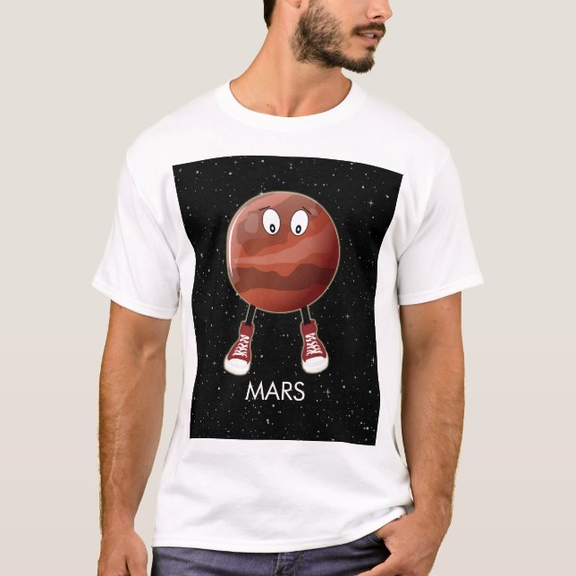 Planet Mars & Stars T-Shirt (Front)