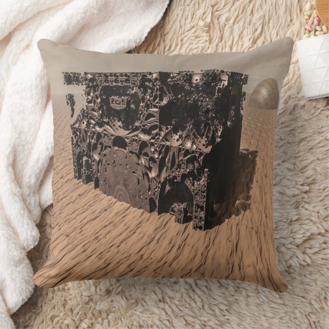 Planet Mars Throw Pillow (Blanket)