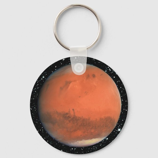 PLANET MARS true colour star background ~ Keychain (Front)