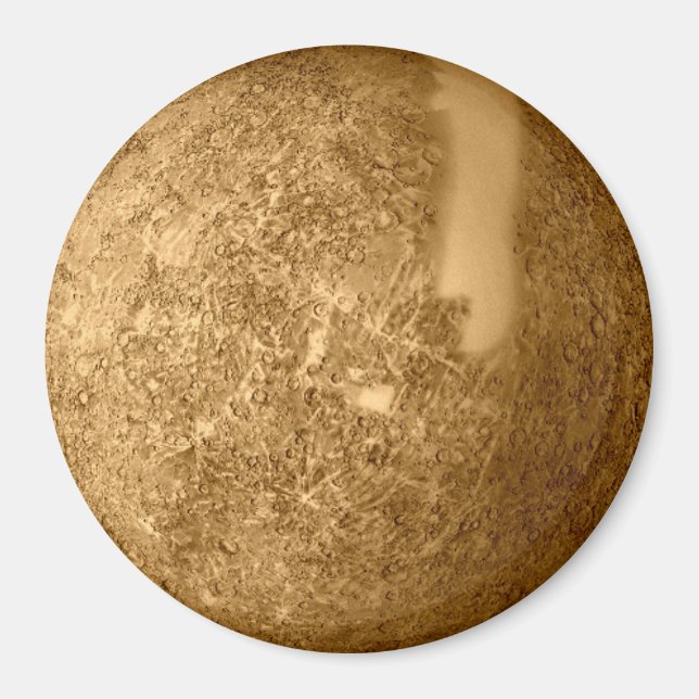 Planet Mercury Astronomy Collector Magnet (Front)