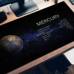Planet Mercury Astronomy Science Desk Mat<br><div class="desc">Introducing our The Solar System Desk Mat for the planet Mercury, an awe-inspiring fusion of functionality and cosmic wonder! Designed for enthusiasts of science and astronomy, this desk mat features stunning, high-resolution images of the nine planets in our solar system, courtesy of NASA's latest captures. Embark on a journey through...</div>