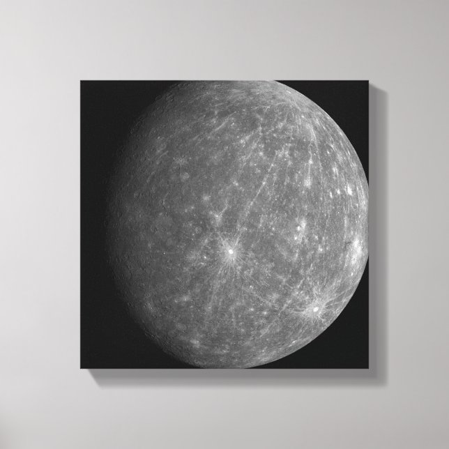 Planet Mercury Canvas Print (Front)