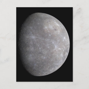 Planet Mercury in space Postcard