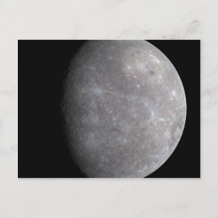 Planet Mercury in space Postcard