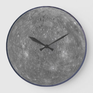 Planet Mercury Large Clock