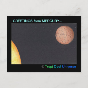 Planet MERCURY postcard