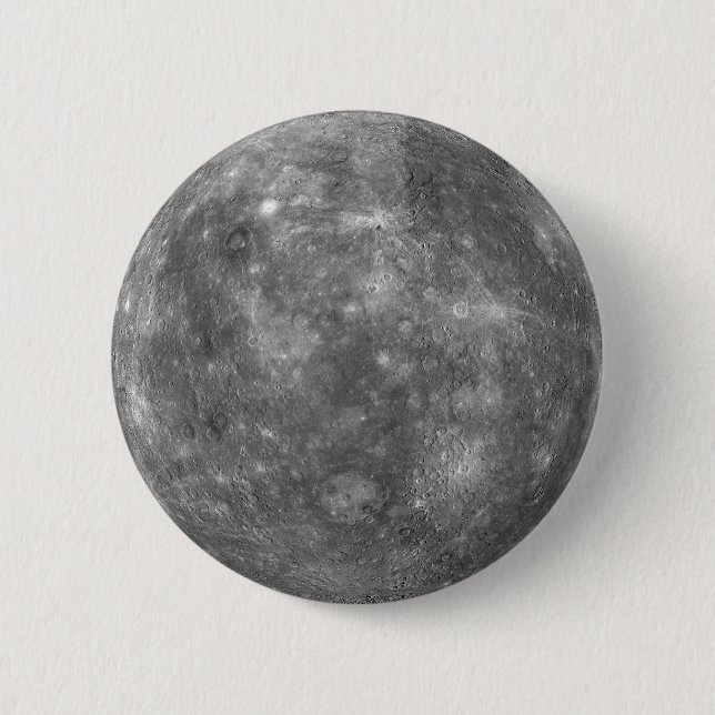 PLANET MERCURY (solar system) ~ 2 Inch Round Button (Front)