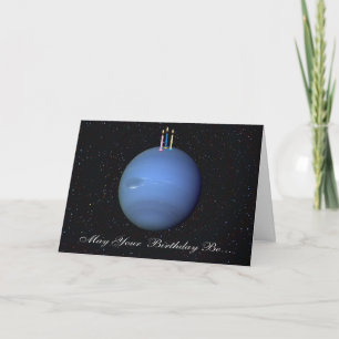 Planet Neptune Birthday Card