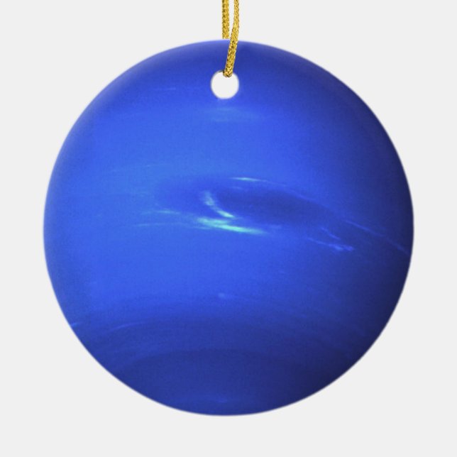 Planet Neptune Ceramic Ornament (Front)