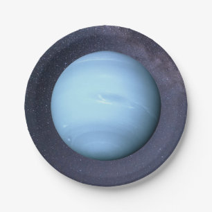 Planet Neptune Paper Plate