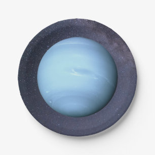 Planet Neptune Paper Plate