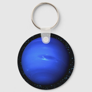 PLANET NEPTUNE Star Background (solar system) ~~~. Keychain