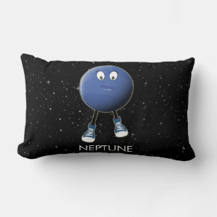 Planet Neptune & Stars  Lumbar Pillow