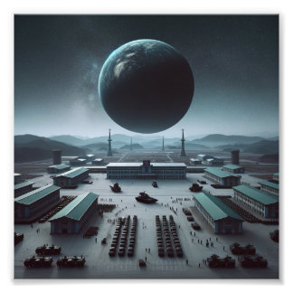 Planet North Korea Photo Print
