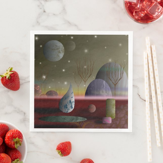 Planet Of The Shapes Paper Napkins (Insitu)