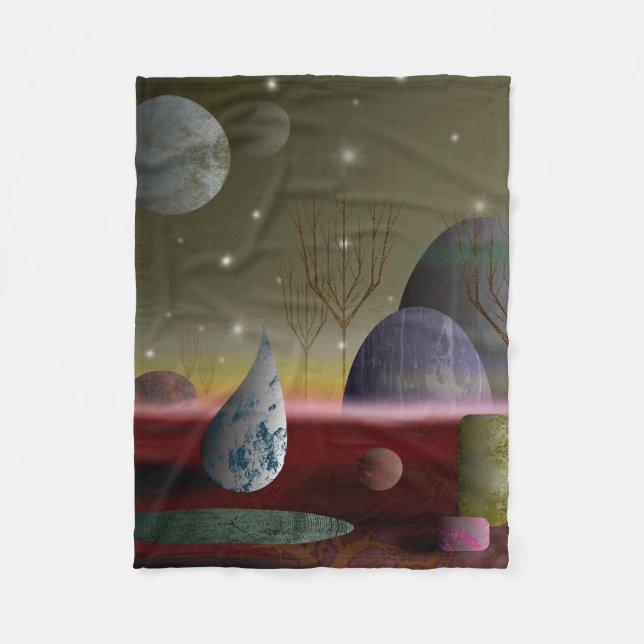 Planet Of The Shapes Small Fleece Blanket (Front)