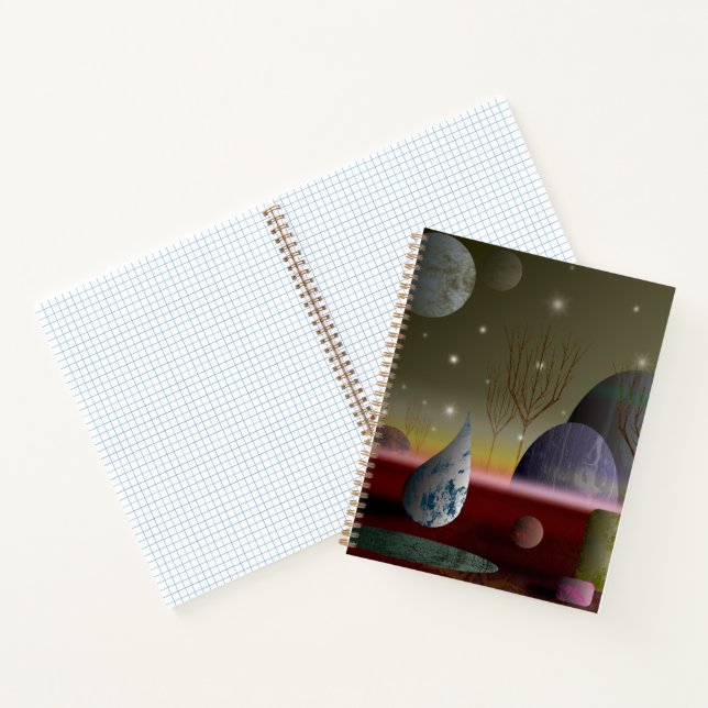 Planet Of The Shapes Spiral Notebook 8.5x11 (Inside)