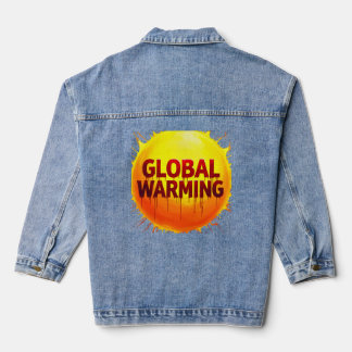 Planet on Fire: Time to Act ”Now Or Never Position Denim Jacket
