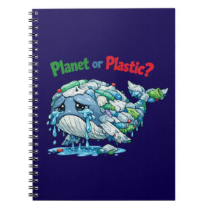 Planet or Plastic? Save the Ocean Whale. Notebook