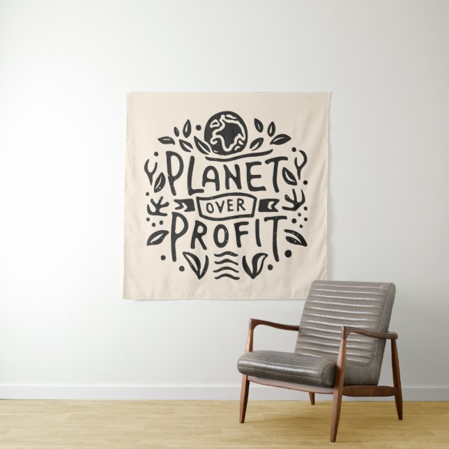 Planet over profit tapestry (In Situ)