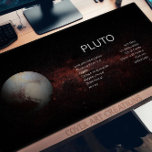 Planet Pluto Astronomy Science Desk Mat<br><div class="desc">Introducing our The Solar System Desk Mat for the dwarf planet Pluto, an awe-inspiring fusion of functionality and cosmic wonder! Designed for enthusiasts of science and astronomy, this desk mat features stunning, high-resolution images of the nine planets in our solar system, courtesy of NASA's latest captures. Embark on a journey...</div>