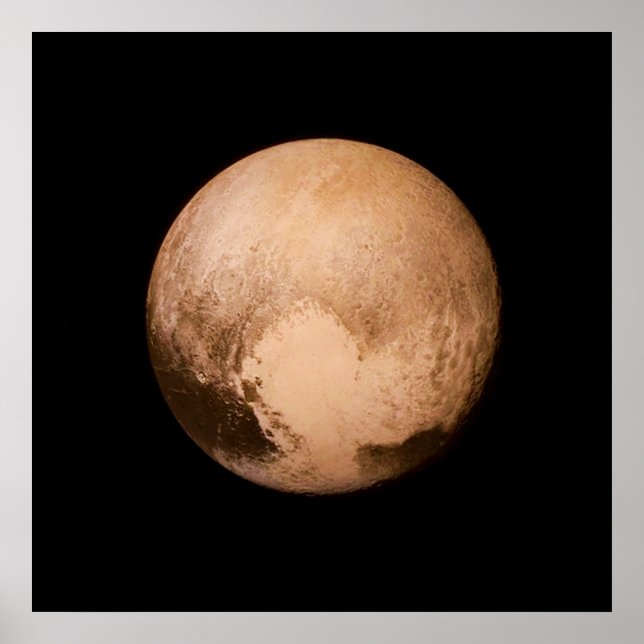 PLANET PLUTO - HAVE A HEART! (solar system) ~ Poster (Front)