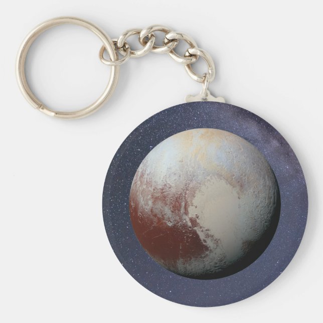 Planet Pluto Keychain (Front)