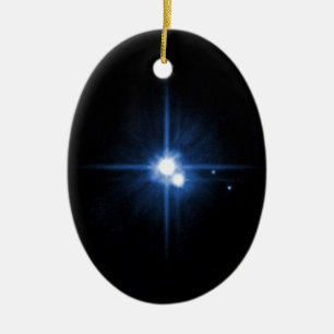 Planet Pluto moon Charon NASA Ceramic Ornament