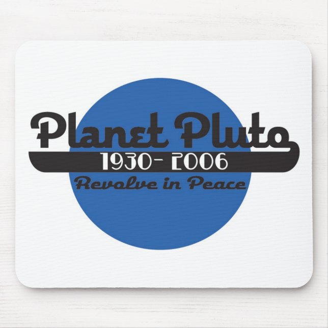 Planet Pluto Mouse Pad (Front)