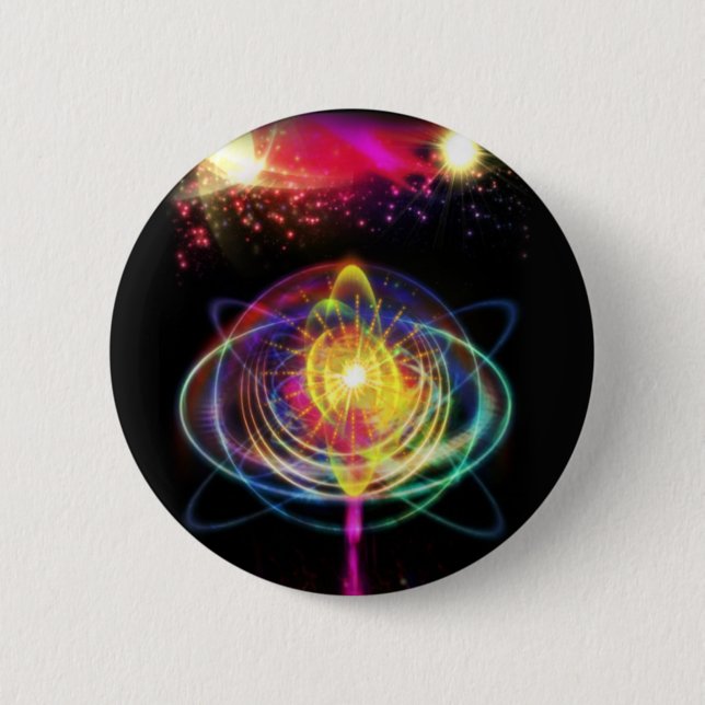 Planet Raybine 2 Inch Round Button (Front)