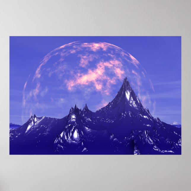 Planet Rise at the Summit Poster (Front)