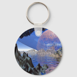 Planet Rising Keychain