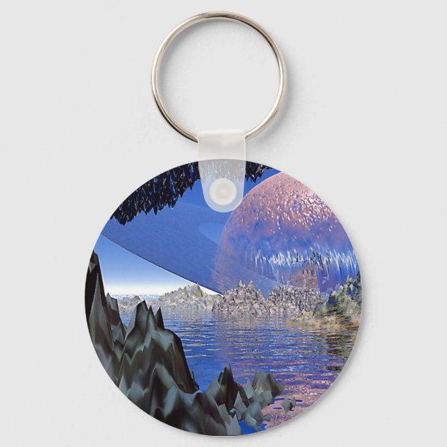 Planet Rising Keychain (Front)