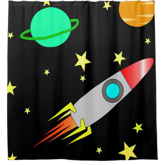 planet rocket space stars (Front)