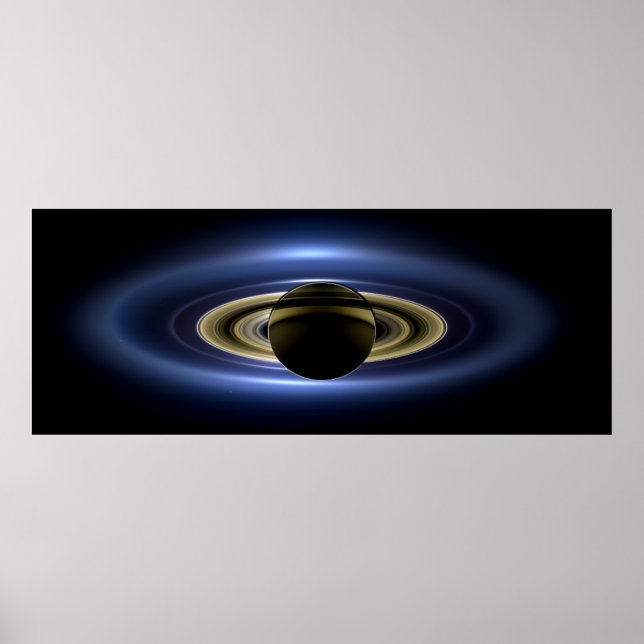 Planet Saturn in Front of the Sun Poster (Front)