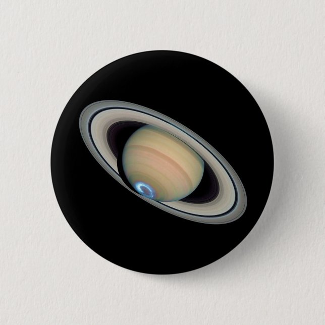PLANET SATURN (solar system) ~ 2 Inch Round Button (Front)