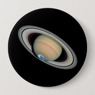 PLANET SATURN (solar system) ~ 4 Inch Round Button