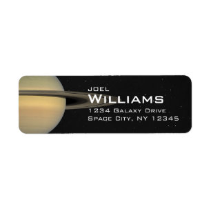 Planet Saturn Solar System Space Return Address