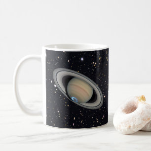 Planet Saturn Starry Sky Coffee Mug