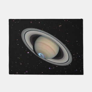Planet Saturn Starry Sky Doormat