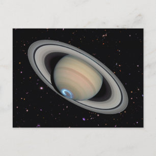 Planet Saturn Starry Sky Postcard